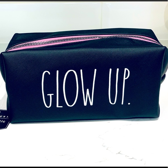 Last chance! Rae Dunn Black Glow Up Makeup Bag - Picture 1 of 6